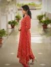 Maroon Colour Rayon Printed Kurti With Pant Dupatta Aaradhna 2066